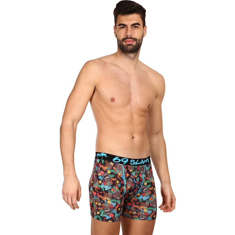 Pánské boxerky 69SLAM fit hawaiian tiki (MBYHWT-PO)