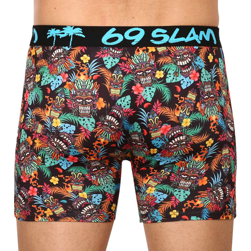 Pánské boxerky 69SLAM fit hawaiian tiki (MBYHWT-PO)