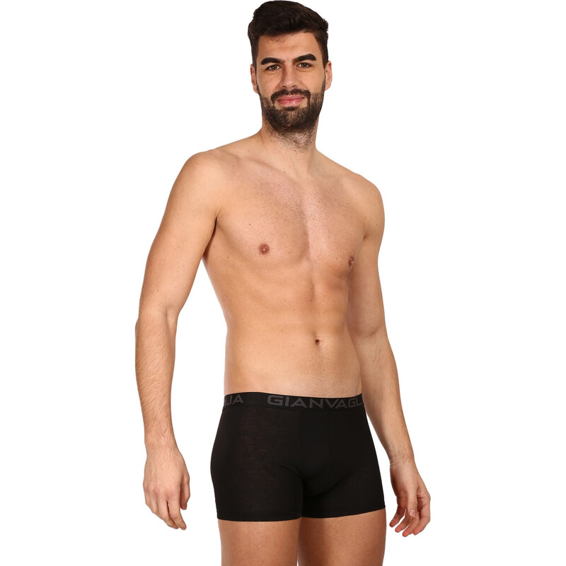 10PACK pánské boxerky Gianvaglia černé (023)