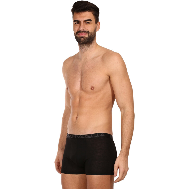 10PACK pánské boxerky Gianvaglia černé (023)