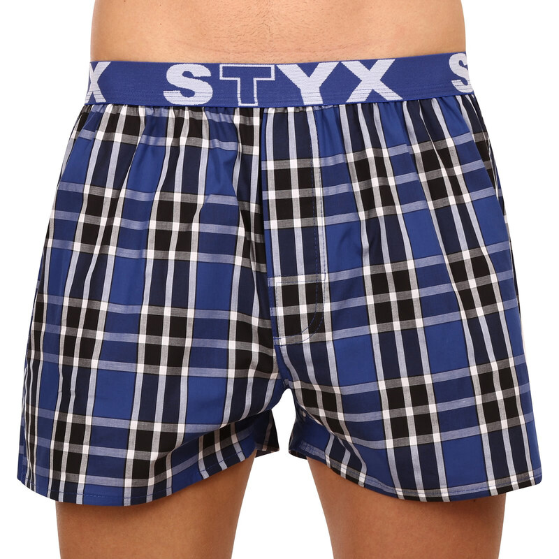 3PACK pánské trenky Styx sportovní guma vícebarevné (3B092140)