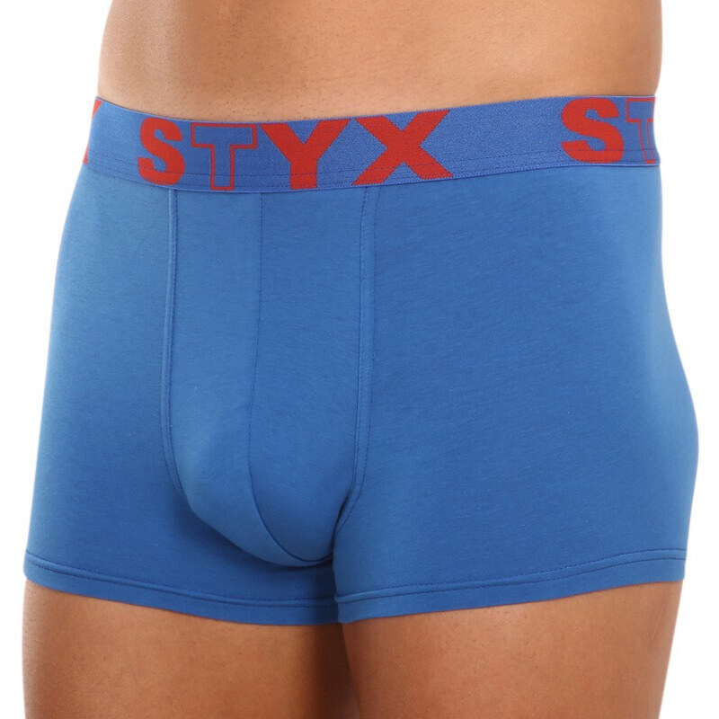 3PACK pánské boxerky Styx sportovní guma modré (3G96789)