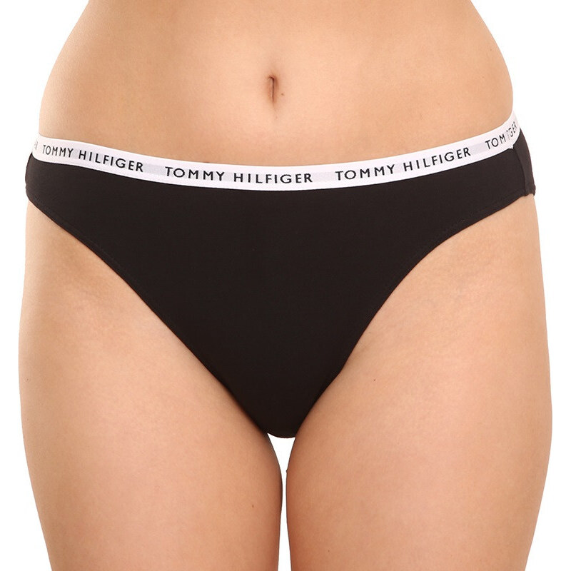 3PACK dámské kalhotky Tommy Hilfiger černé (UW0UW02828 0R7)