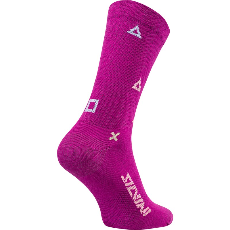 Unisex cyklo ponožky Silvini Dogana růžová/korálová