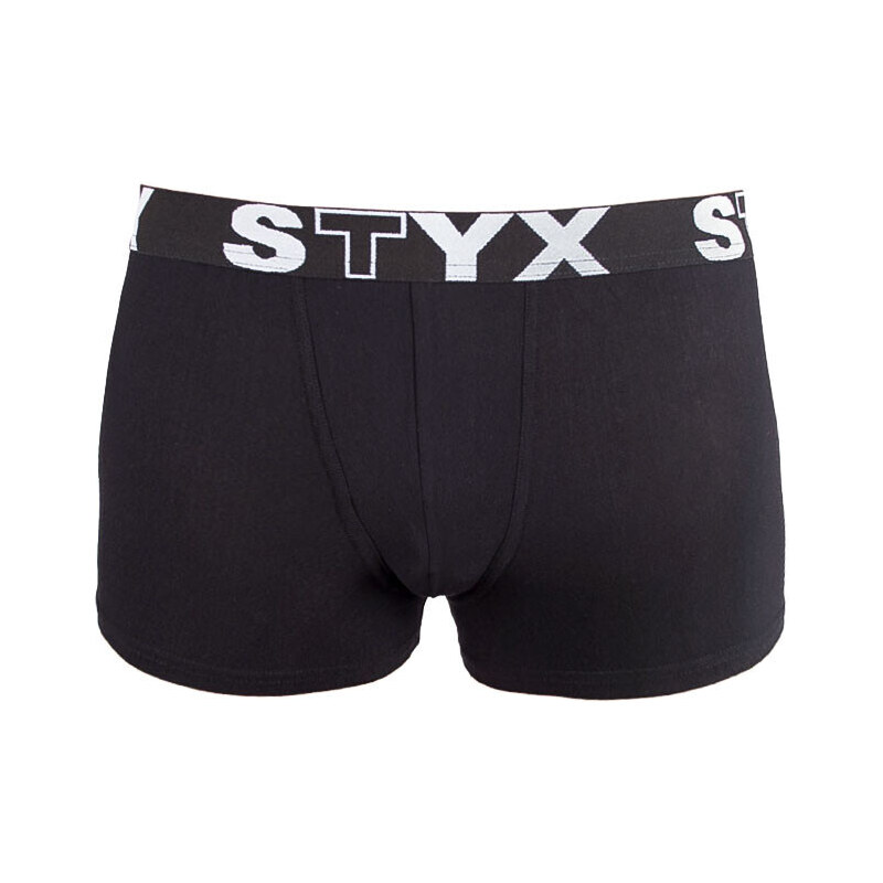 3PACK Dětské boxerky Styx sportovní guma černé (3GJ96012) 6-8