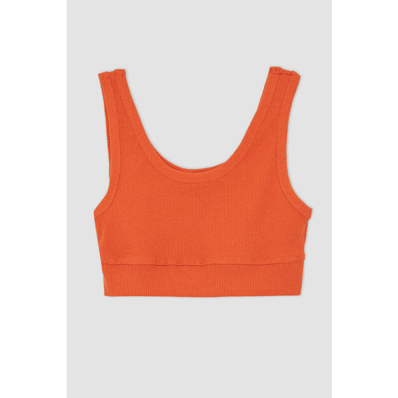 DEFACTO Cool Fitted Ribbed Camisole Singlet