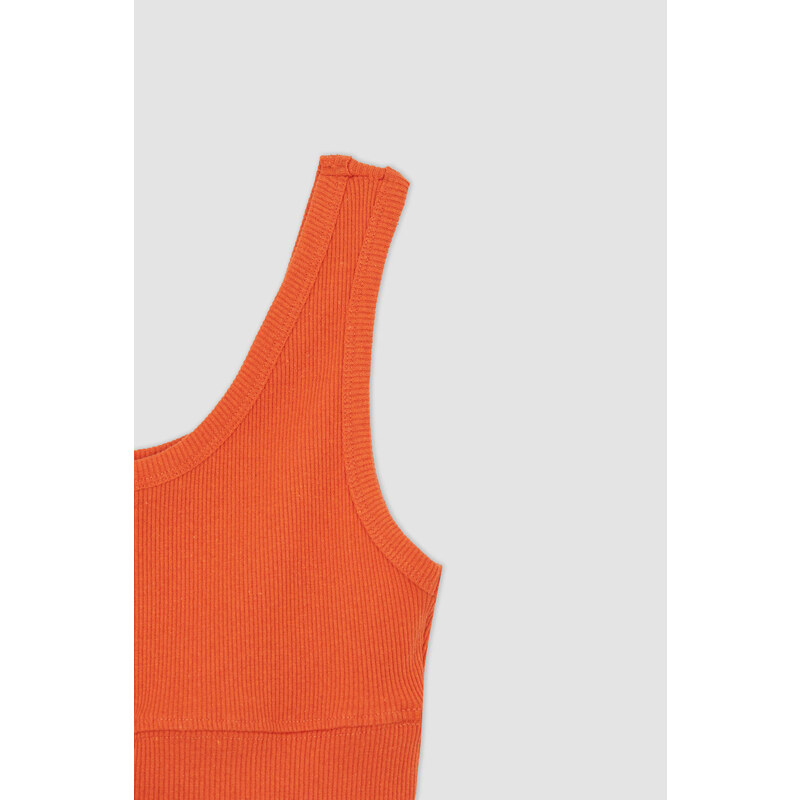 DEFACTO Cool Fitted Ribbed Camisole Singlet