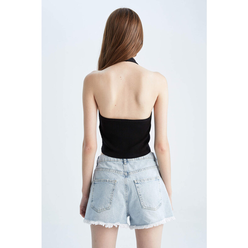 DEFACTO Cool Fitted Ribbed Camisole Singlet