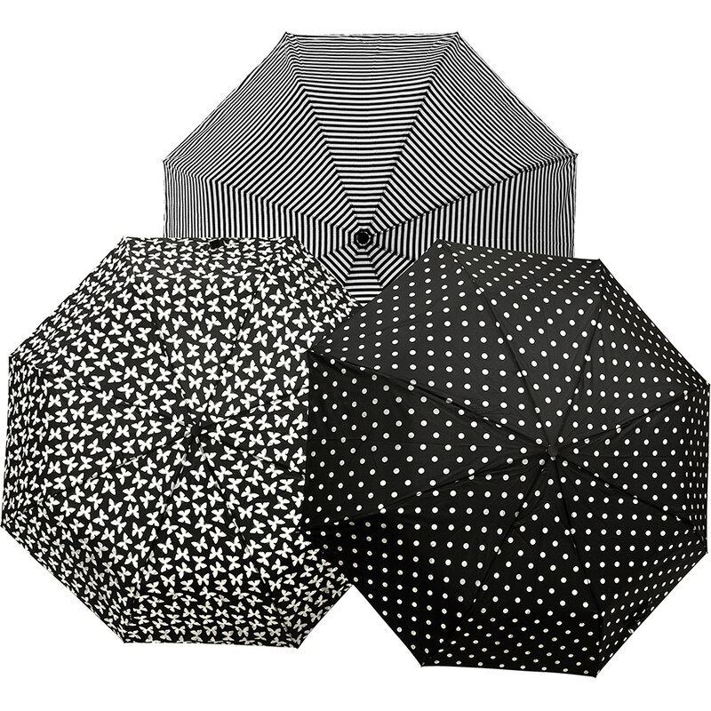 Falconetti Black & White skládací mini deštník