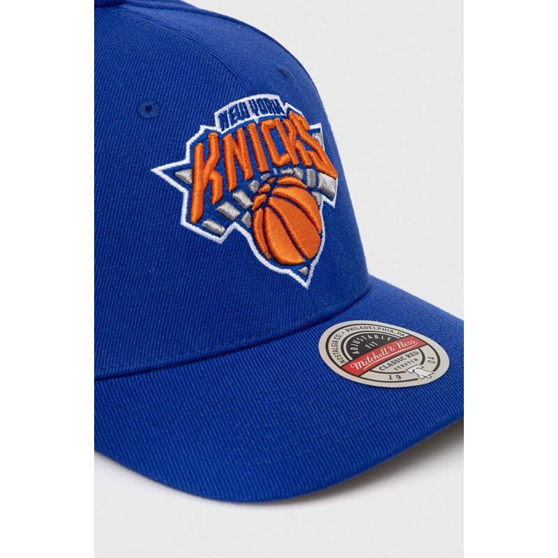 Čepice s vlněnou směsí Mitchell&Ness New York Knicks s aplikací