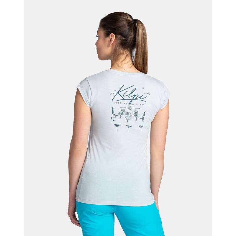 Dámské bavlněné triko Kilpi LOS-W světle šedá