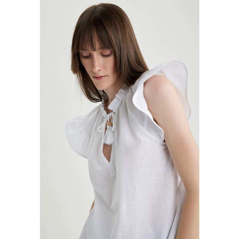 DEFACTO Regular Fit Short Sleeve Blouse