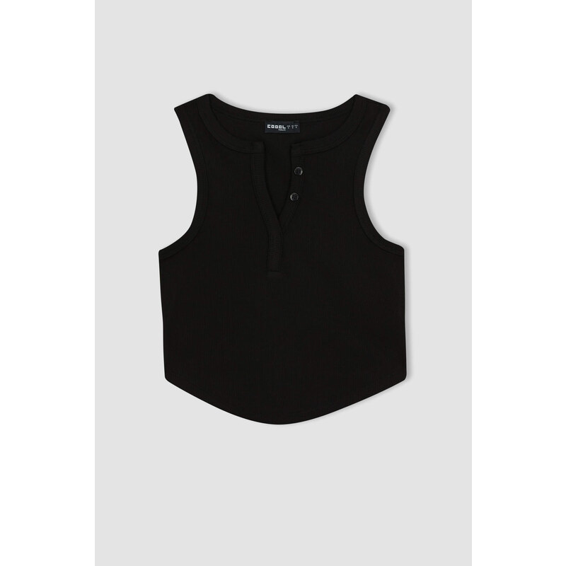 DEFACTO Coool Fitted Ribbed Camisole Singlet
