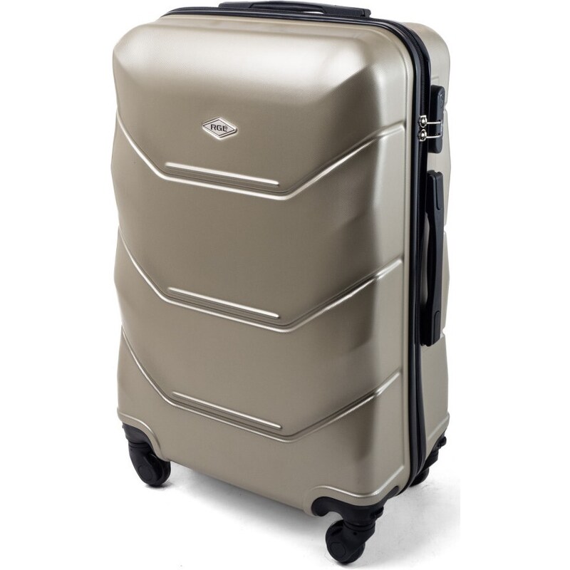 Rogal Zlatá sada 3 luxusních skořepinových kufrů "Luxury" - vel. M, L, XL