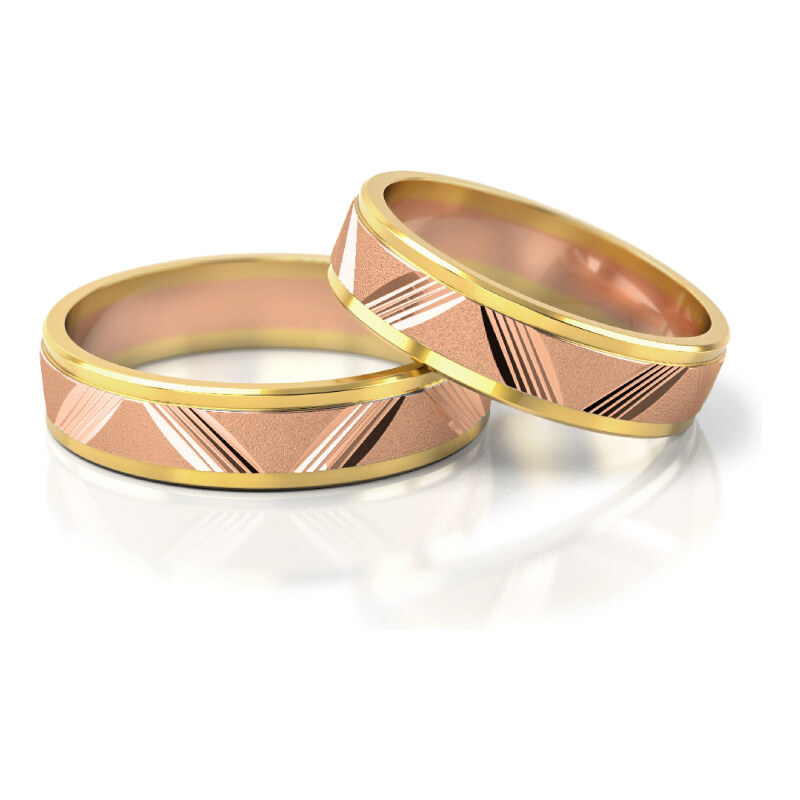 Linger Zlaté snubní prsteny 2119
