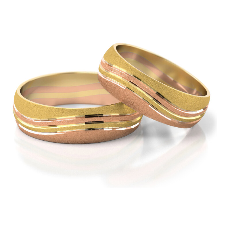 Linger Zlaté snubní prsteny 2117