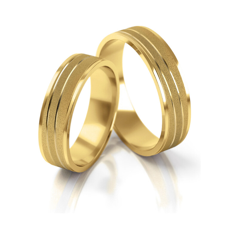 Linger Zlaté snubní prsteny 4152