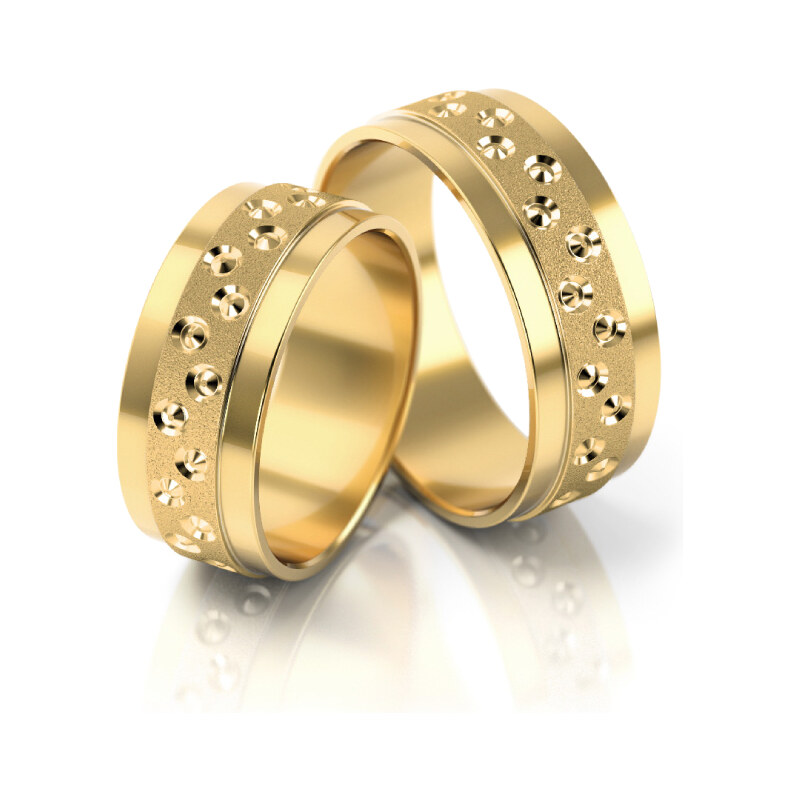Linger Zlaté snubní prsteny 4149