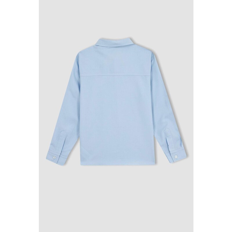 DEFACTO Boy Long Sleeve Oxford Shirt Bowtie 2-Pack Set