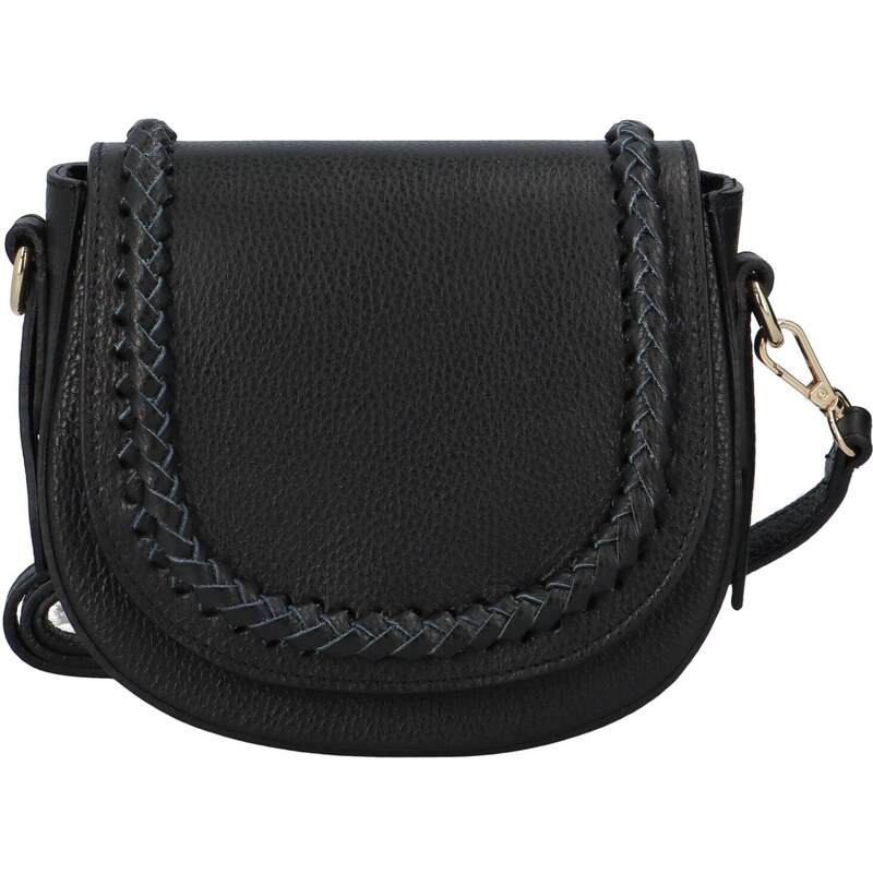 Delami Vera Pelle Luxusní dámská kožená crossbody Alex, černá 82265359