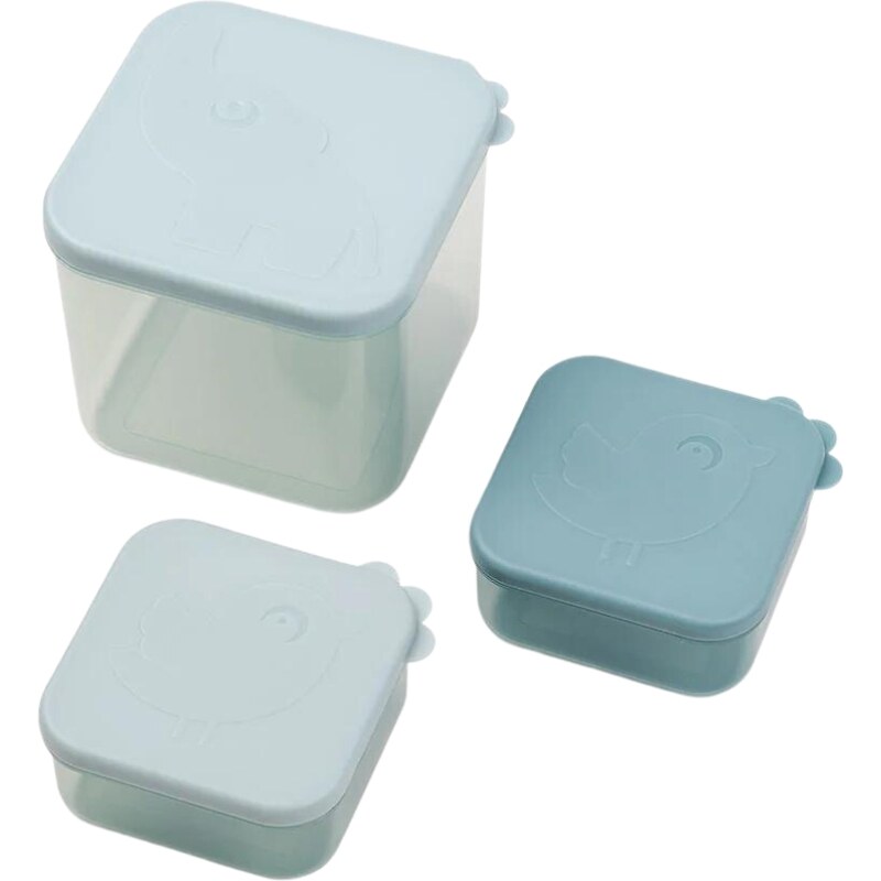 Sada modrých plastových potravinových boxů Done by Deer Elphee M