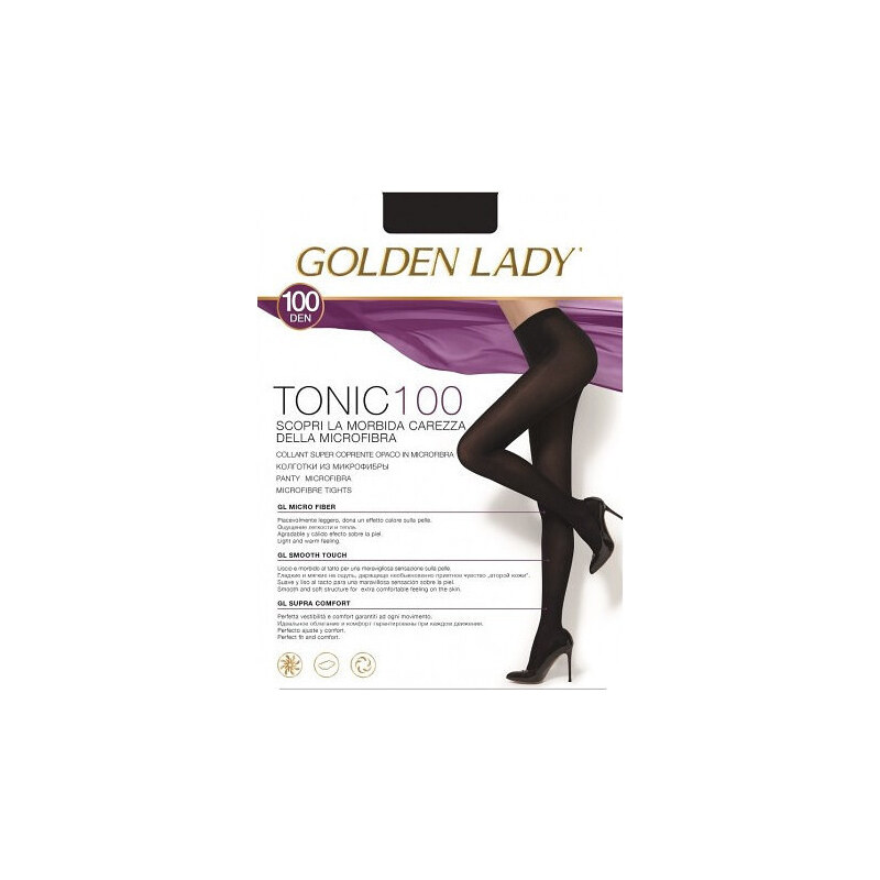 BASIC ČERNÉ PUNČOCHY GOLDEN LADY TONIC 100 DEN Černá