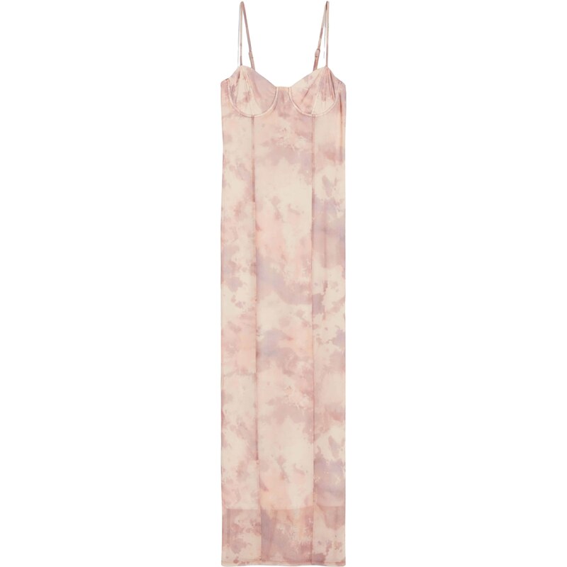 Bershka Šaty šeříková / růže / pudrová