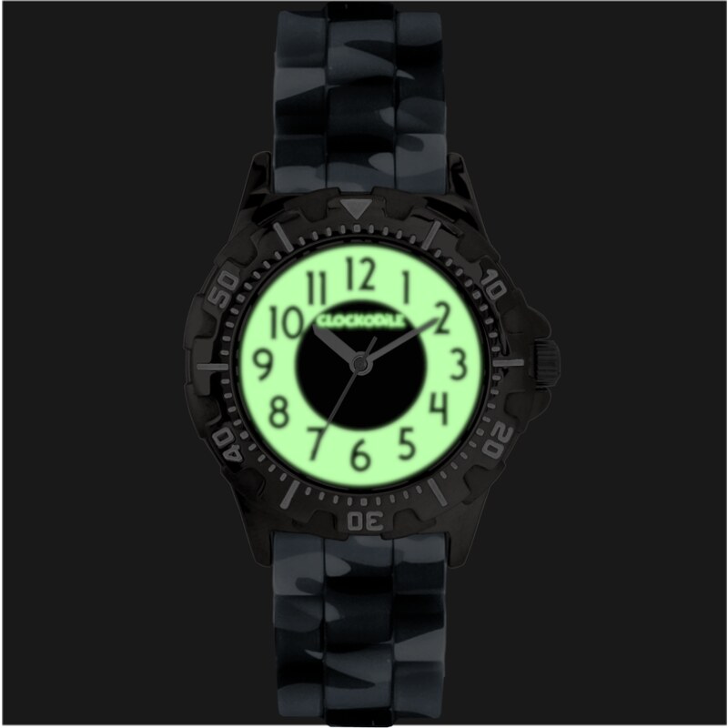 CLOCKODILE Svítící maskáčové sportovní chlapecké dětské hodinky SPORT 4.0 CWB0085
