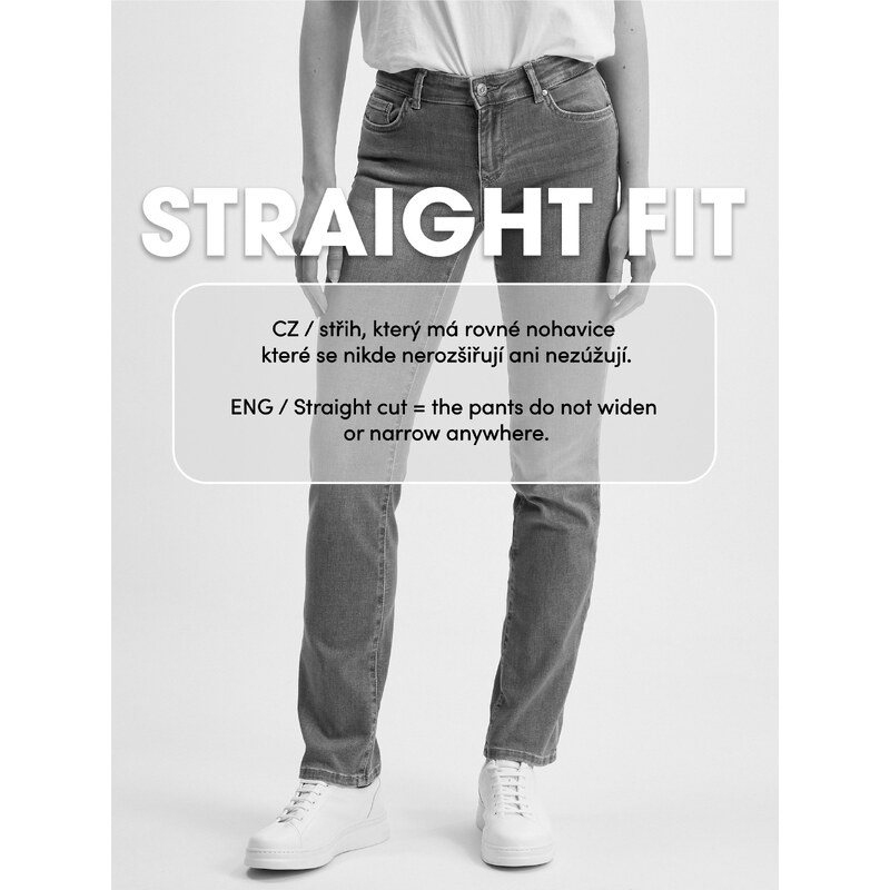 Tmavě modré dámské straight fit džíny Guess Sexy Straight Marina - Dámské