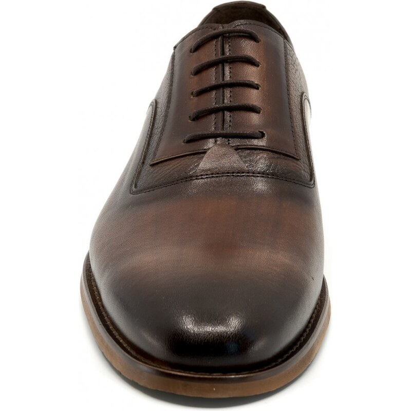 Pánská luxusní společenská obuv Dapi manager hnědá 15624