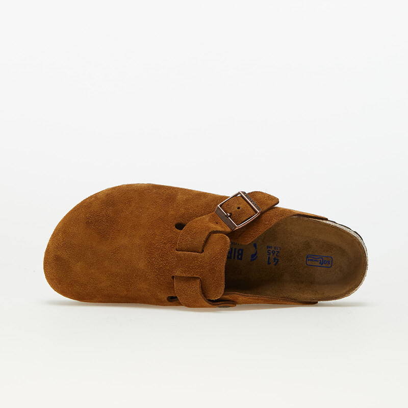 Pantofle Birkenstock Boston Suede Leather Mink