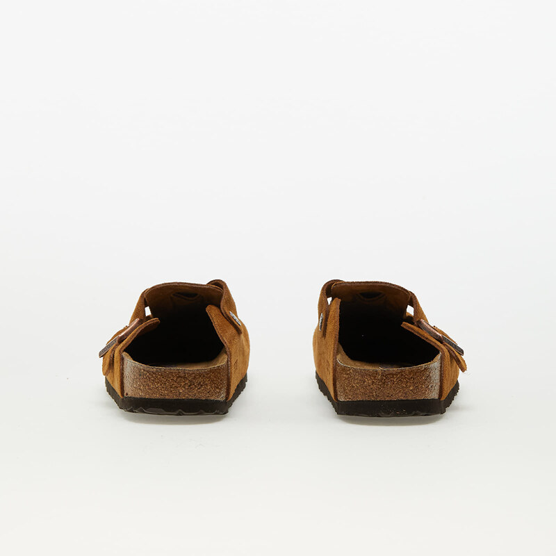 Pantofle Birkenstock Boston Suede Leather Mink