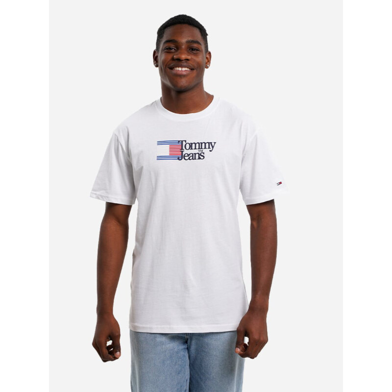 Tommy Jeans pánské bílé tričko