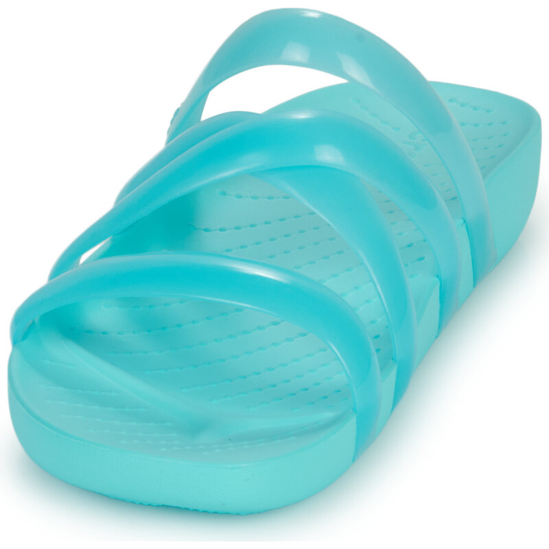 Dámské sandále Crocs Splash Glossy Strappy tyrkysová