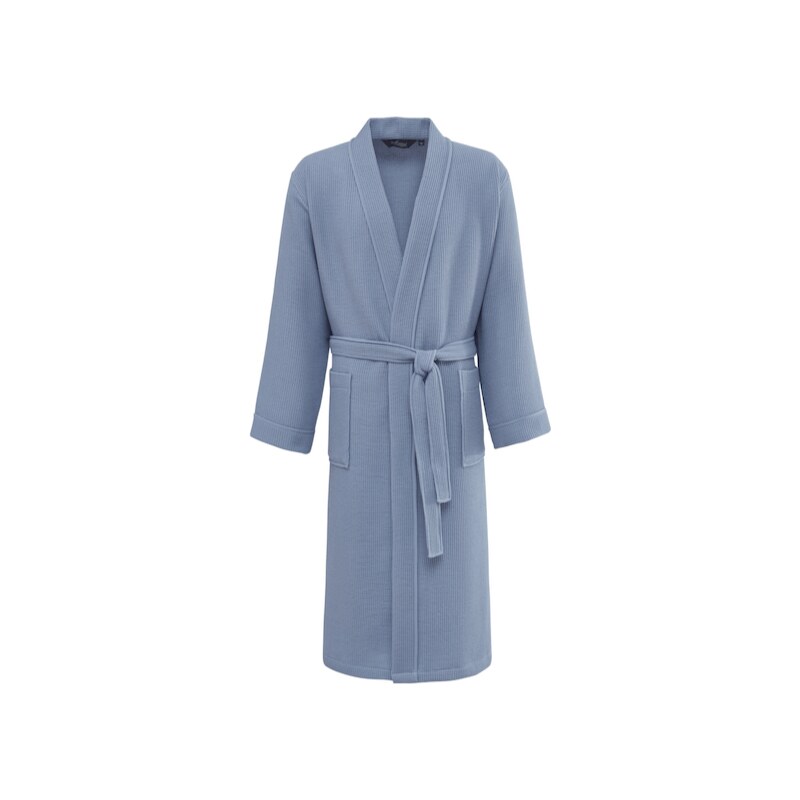 Soft Cotton Vaflový unisex župan PIQUE, Modrá, 210 g / m²,