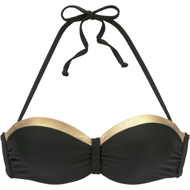 LASCANA Horní díl plavek Elodie zlatá / černá 82315304