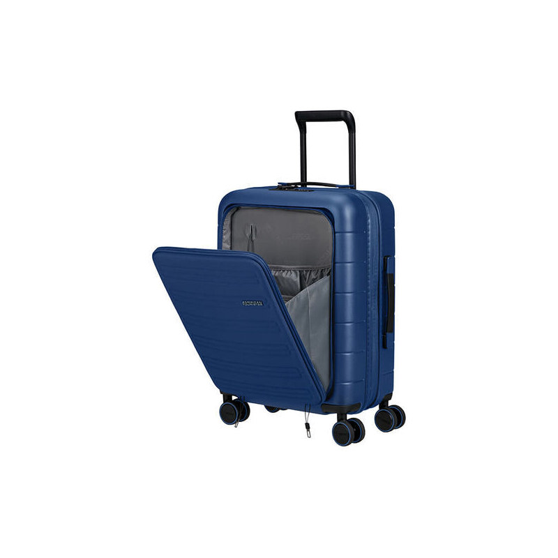 American Tourister Novastream Spinner (4 kolečka) 55cm + oddíl na notebook Modrá 35L