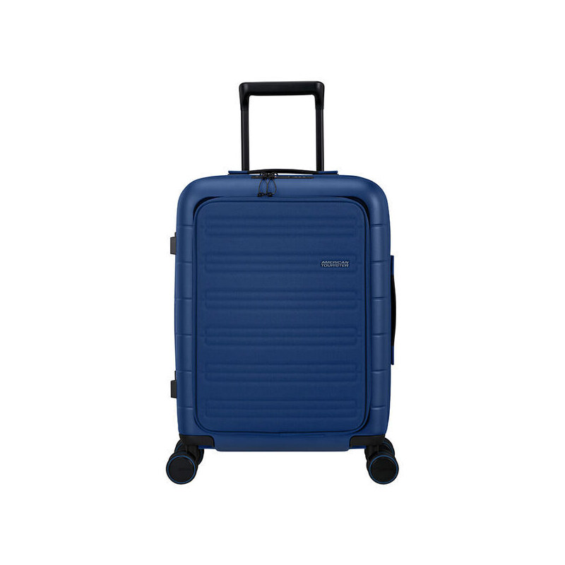 American Tourister Novastream Spinner (4 kolečka) 55cm + oddíl na notebook Modrá 35L