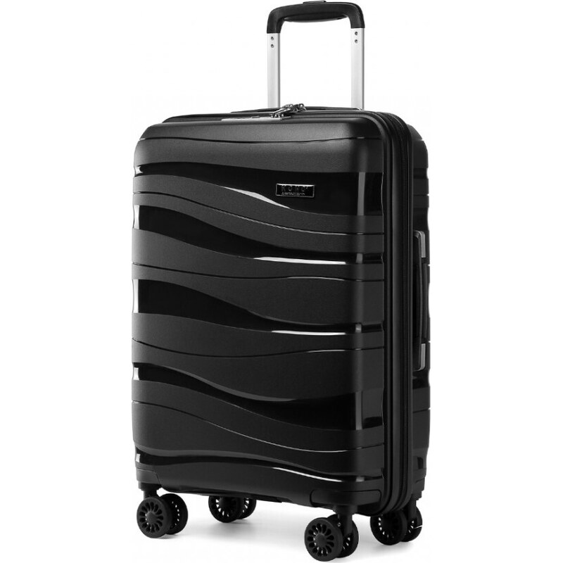 Velký cestovní kufr KONO se zámkem černý
