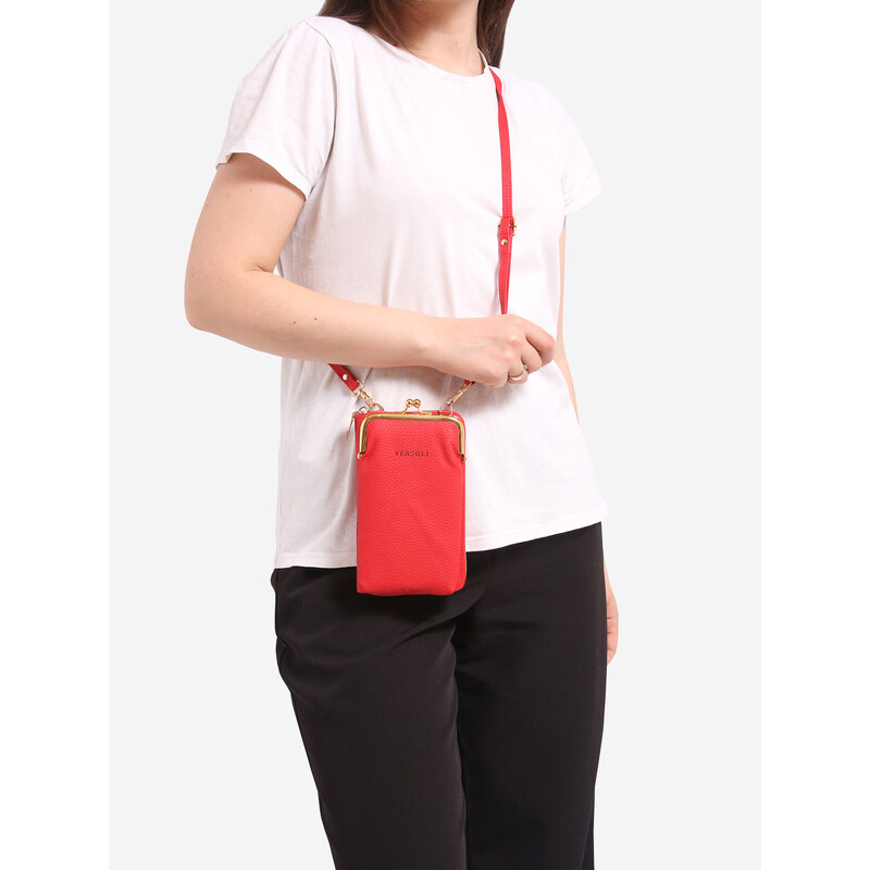 Wallet small handbag Shelvt red