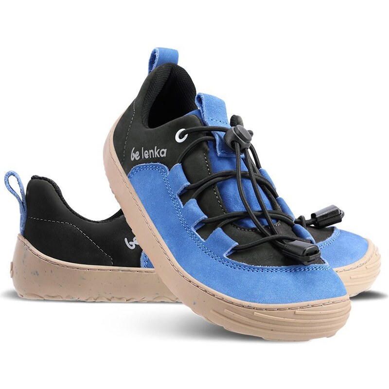 Dětské barefoot tenisky Be Lenka Xplorer - Blue & Olive Black