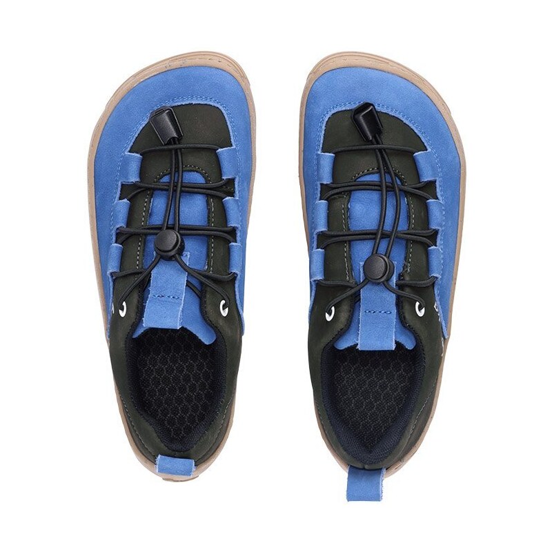 Dětské barefoot tenisky Be Lenka Xplorer - Blue & Olive Black