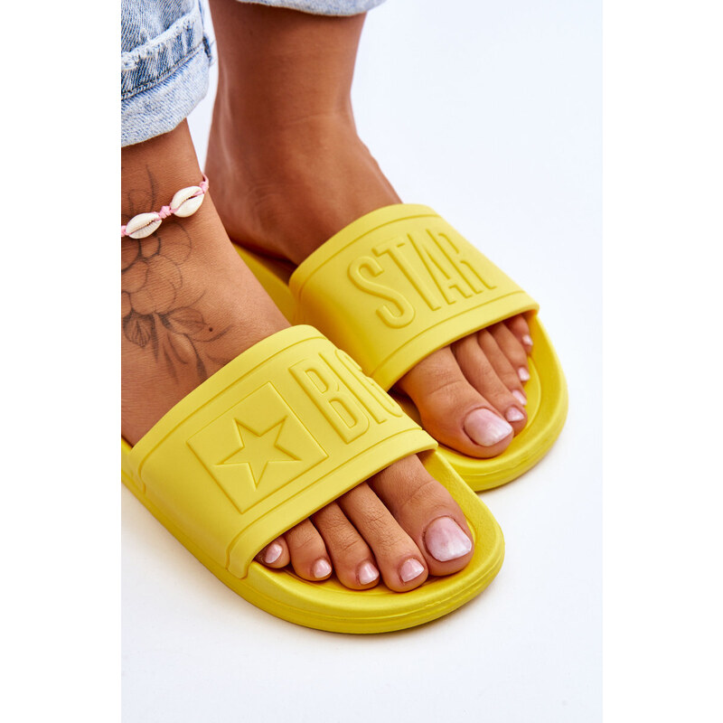 BIG STAR SHOES Women's Slippers Big Star HH274A040 Yellow