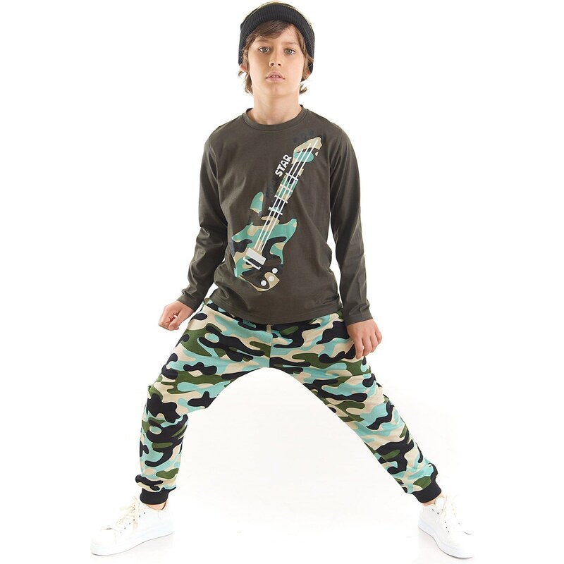 mshb&g Camouflage Guitar Boys T-shirt Pants Suit