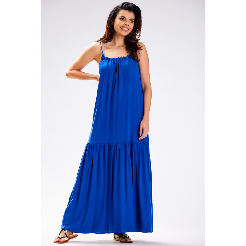 Awama Womans Dress A582 Blue