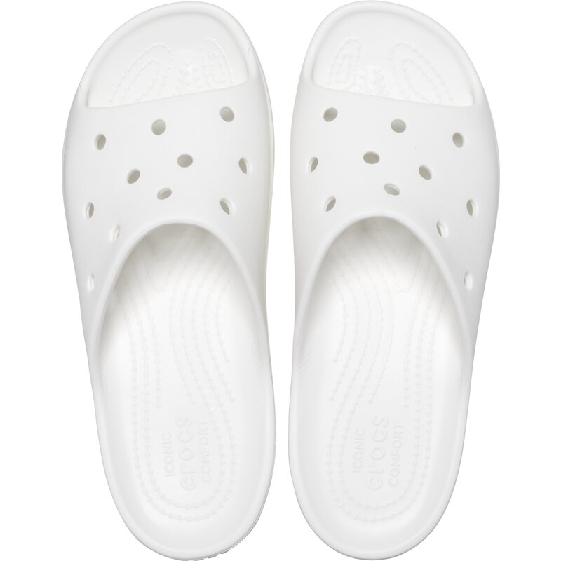 Dámské pantofle Crocs CLASSIC PLATFORM bílá