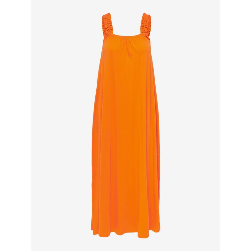 Oranžové dámské šaty ONLY May - Dámské