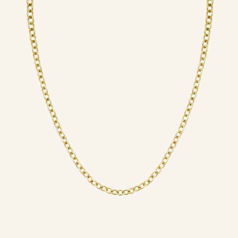 Rosefield dámský náhrdelník zlaté barvy Oval Chainlink JNOCG-J626 82375114