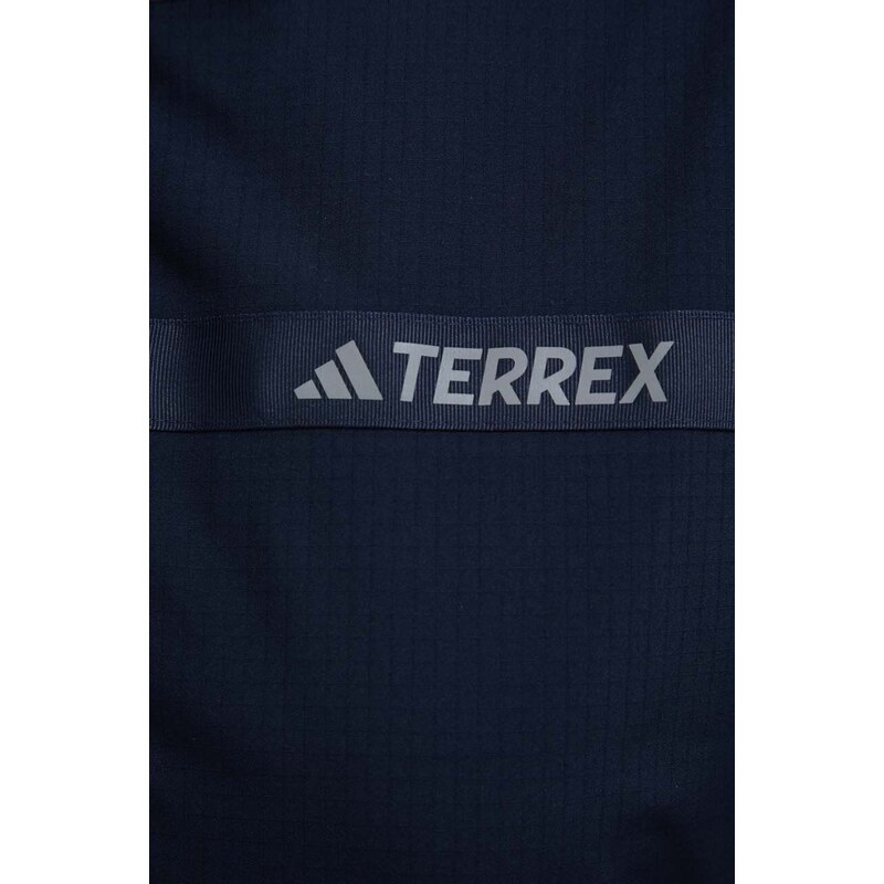 Outdoorová bunda adidas TERREX Multi RAIN.RDY 2.0 tmavomodrá barva
