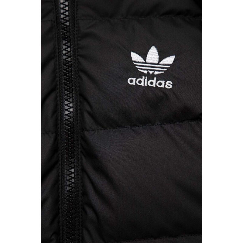 Dětská péřová bunda adidas Originals DOWN JACKET černá barva